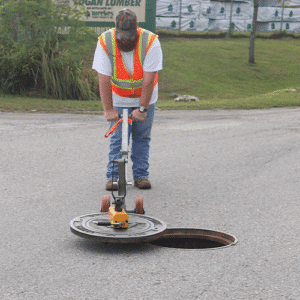 Magnetic Manhole Lifter Aluminum Heavy Duty Dolly With Supreme Duty