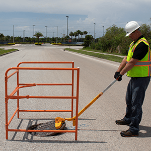 Manhole barrier for safety